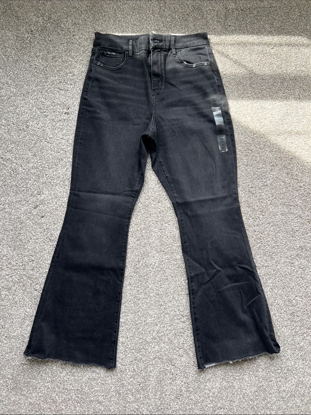 NWT American Eagle High-Rise Black Flare Jeans for Women